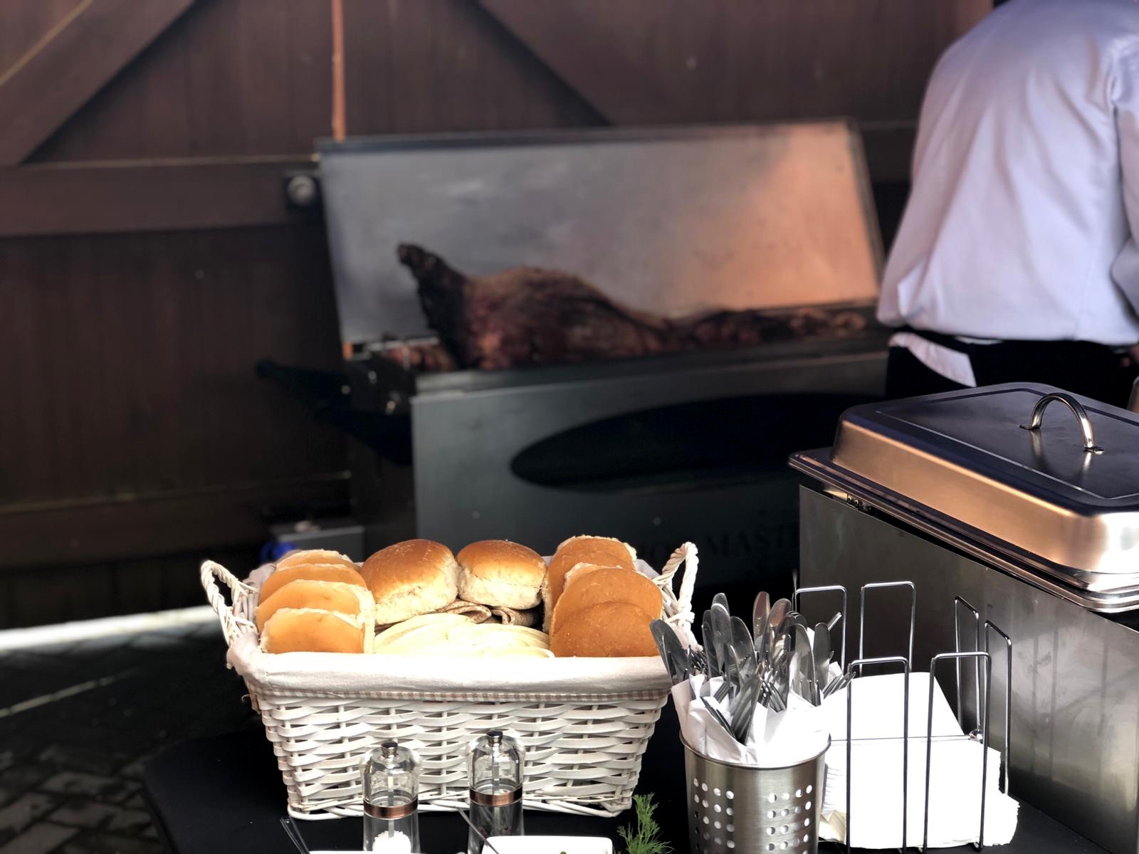 Garden Party with Hog Roast Chesterfield Spitting Pig Derbyshire